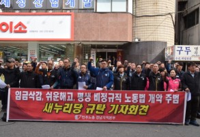 151111노동시장구조개악새누리당규탄기자회견